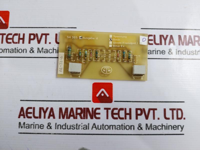 Noris A1-31 Ntw Sa 380/1 Output B, Sa 385/1 Binar, Sa385-1g Pcb Card