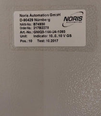 Noris Automation -25 To 70˚C Analog Indicator Gniq3-144-u4-1093