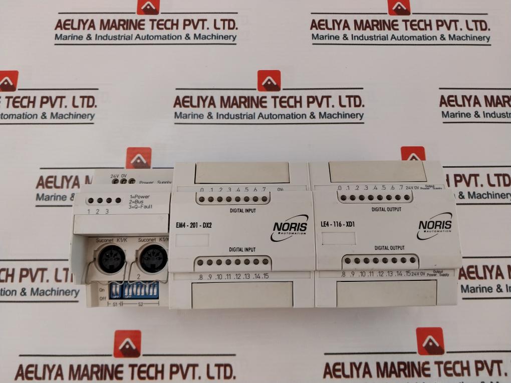 Noris Automation Moeller EM4-201-DX2 LE4-116-XD1 Digital Input / Output Module