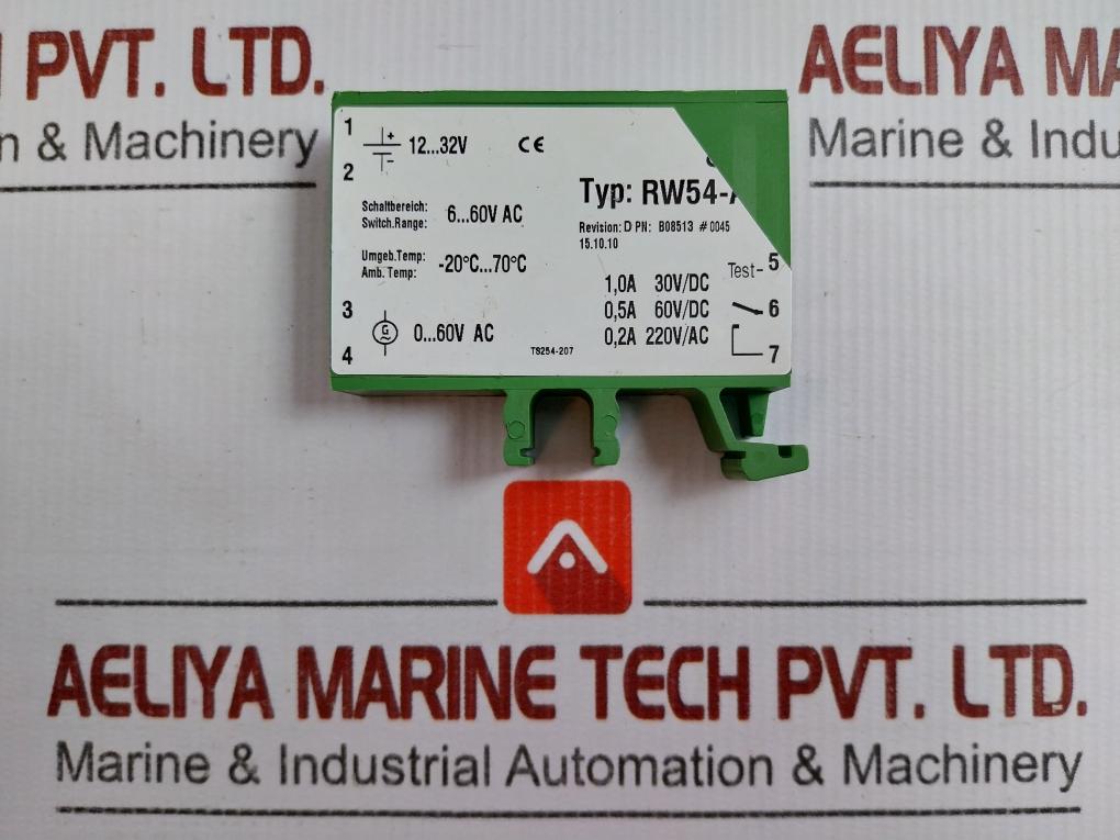 Noris Limit Value Switch Rw54-a2 6-60V Ac
