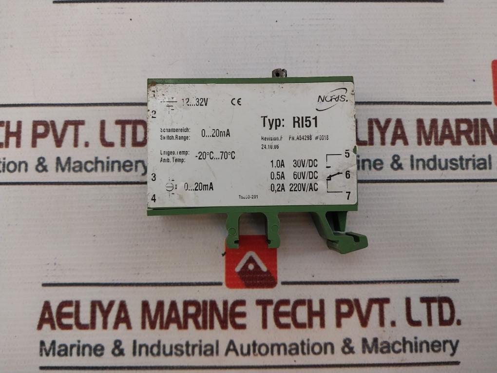 Noris Ri51 Limit Value Switch For Frequency A54298 #0018