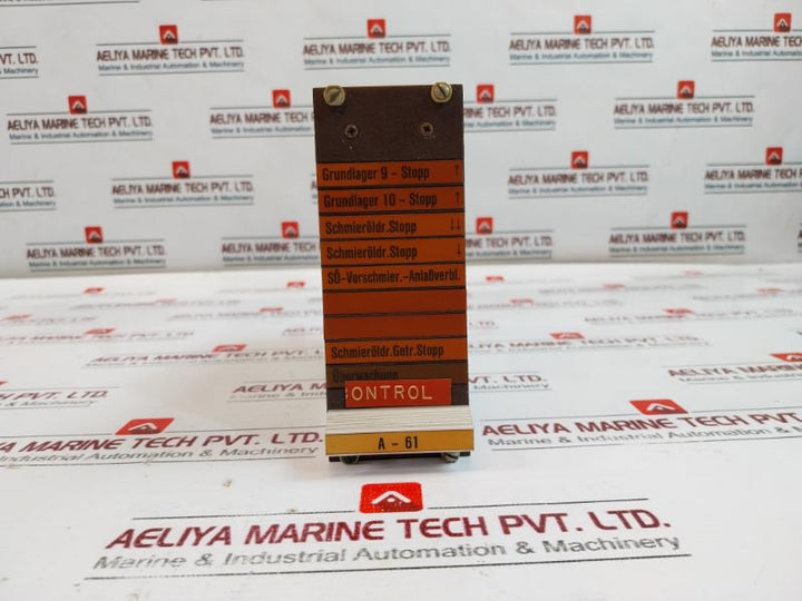 Noris Sa380/1 Pcb Card Sa384-1G A-61