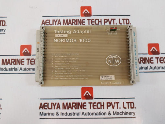 Noris Sa394-1g Norimos 1000 Testing Adapter Limit Switch A-07