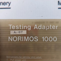 Noris Sa394-1g Norimos 1000 Testing Adapter Limit Switch A-07