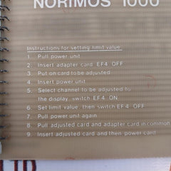 Noris Sa394-1g Norimos 1000 Testing Adapter Limit Switch A-07
