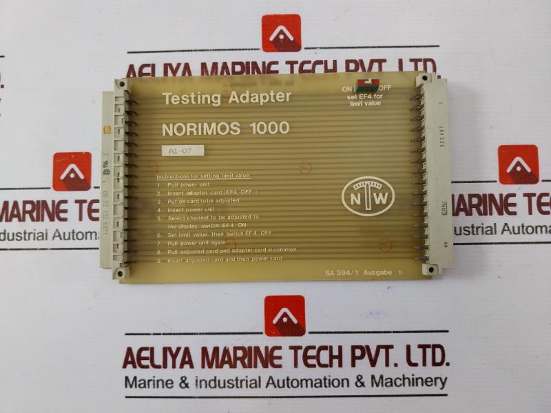 Noris Tacho Sa 394/1 Testing Adapter Norimos 1000 A1-07