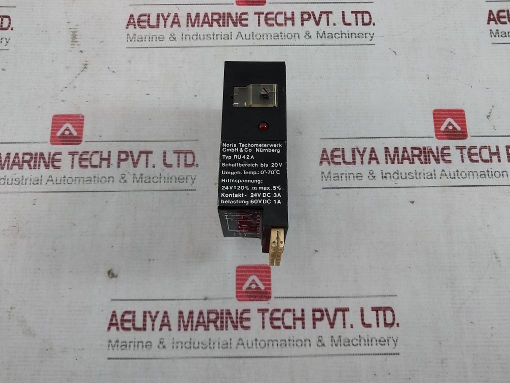 Noris Tachometerwerk Ru 42A Limit Value Switch Module 24V Dc 3A