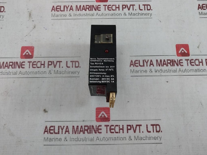 Noris Tachometerwerk Ru 42A Limit Value Switch Module 24V Dc 3A