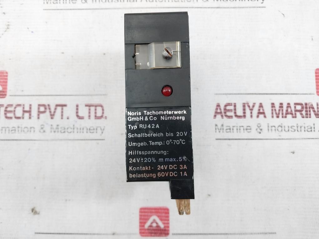 Noris Tachometerwerk Ru 42A Limit Value Switch Module 24V Dc 3A