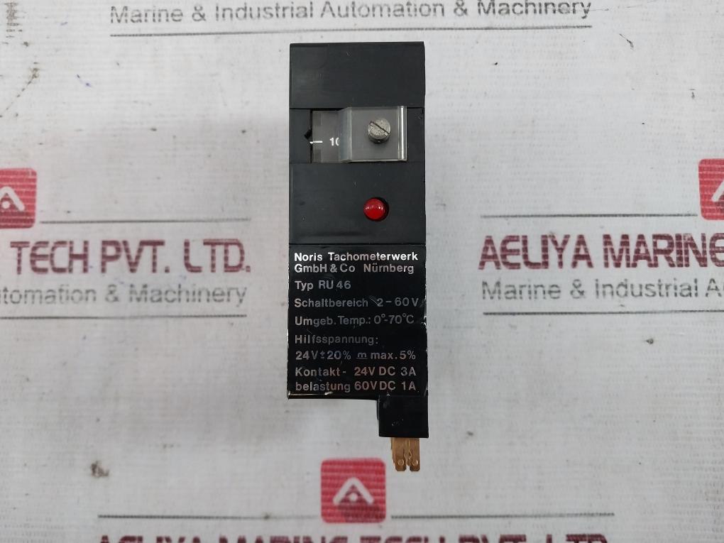 Noris Tachometerwerk Ru 46 Limit Value Switch Module 24V Dc 3A, 2-60V