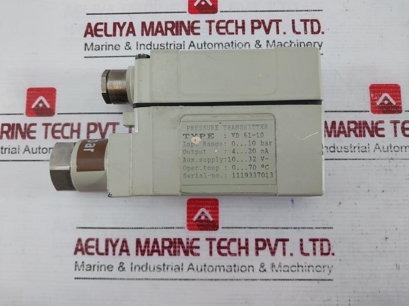 Noris Vd 61-10 Pressure Transmitter 4-20Ma 10-32V Dc 16 Bar