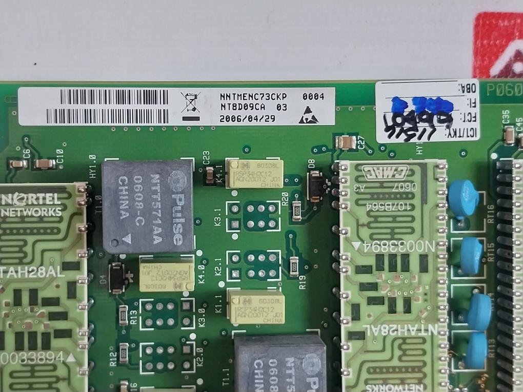 Nortel Networks Nt8D09Ca Rlse 03 Analog Line Card