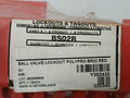 North Bs02R Ball Valve Lockout Polypropylene New
