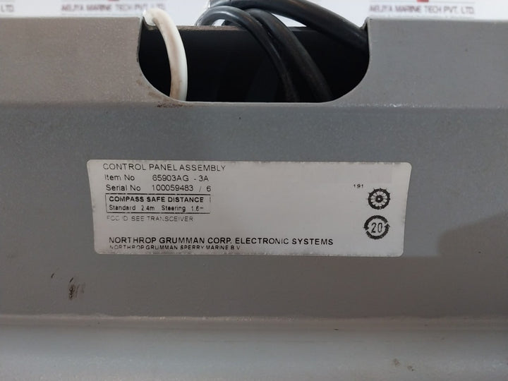 Northrop Grumman 65903Ag-3A Control Panel Assembly