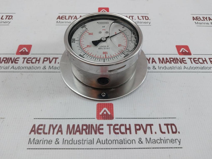 Noshok 0-200 Bar/0-3000 Psi Pressure Gauge