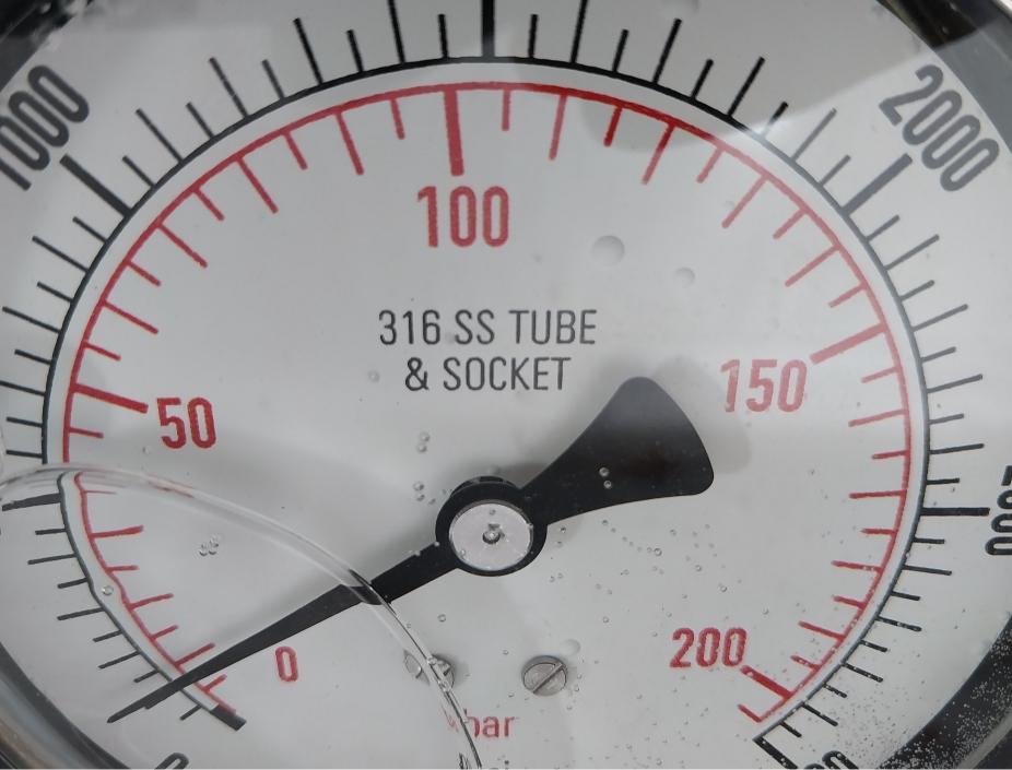 Noshok 0-200 Bar/0-3000 Psi Pressure Gauge