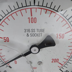 Noshok 0-200 Bar/0-3000 Psi Pressure Gauge
