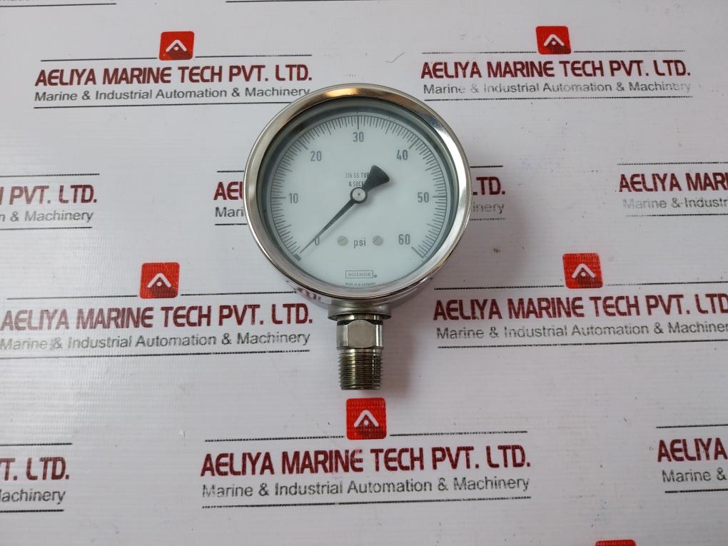 Noshok Pressure Gauge 0-60 PSI