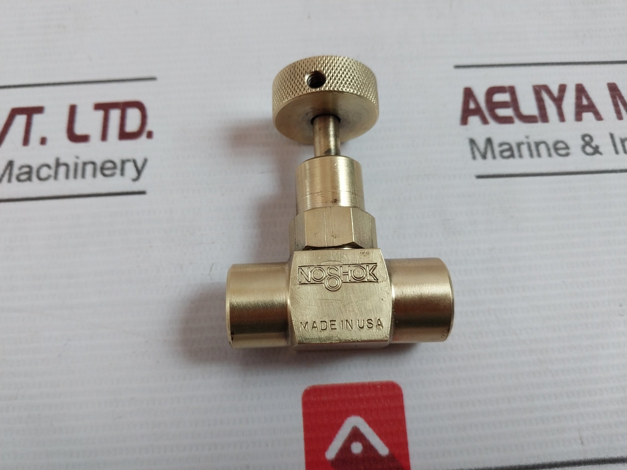Noshok 102 Ffb 1/4" Npt Female-female Brass Hard Seat Mini Needle Valve