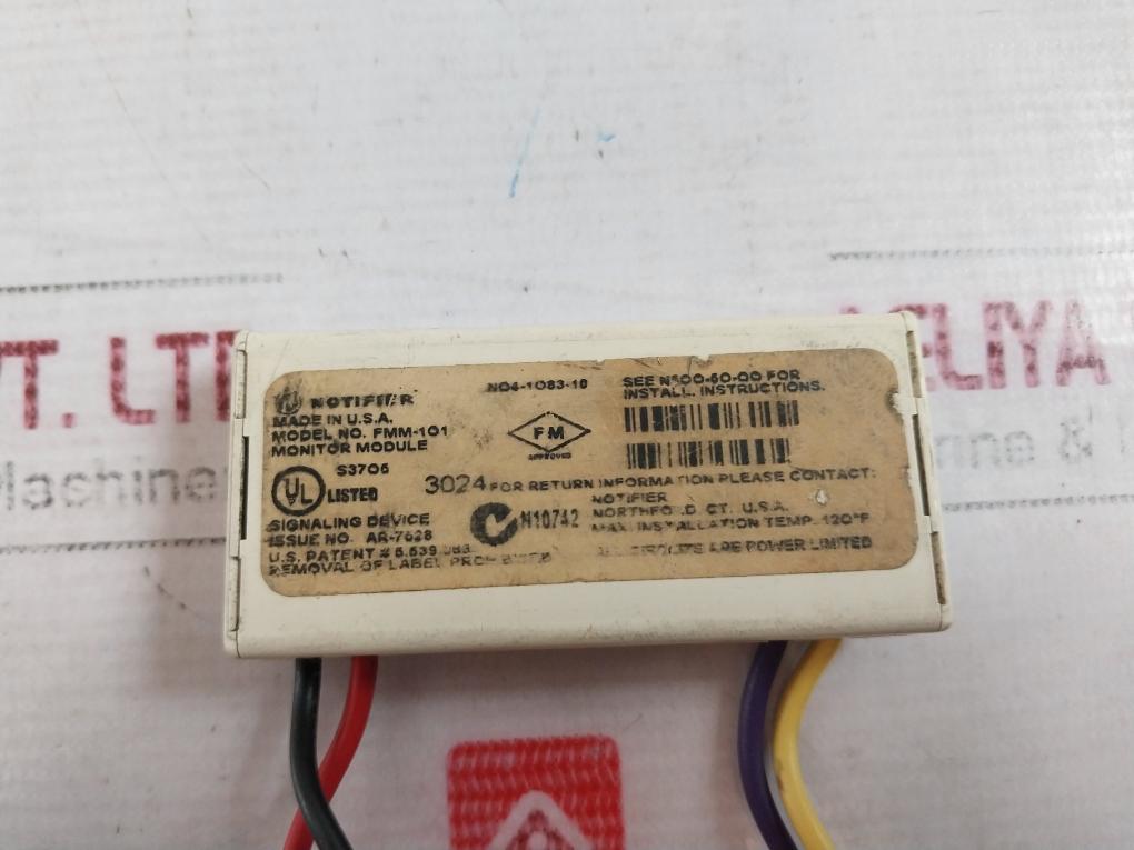 Notifier Fmm-101 Fire Alarm Mini Monitor Module S3705 – Aeliya Marine Tech