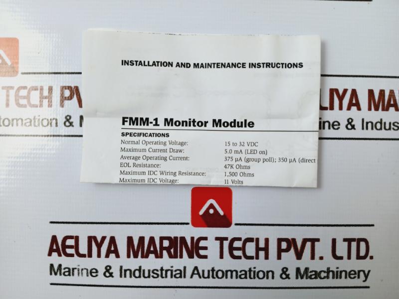 Notifier Fmm-1 Monitor Module 428097