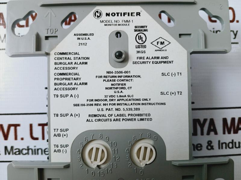 Notifier Fmm-1 Monitor Module 428097