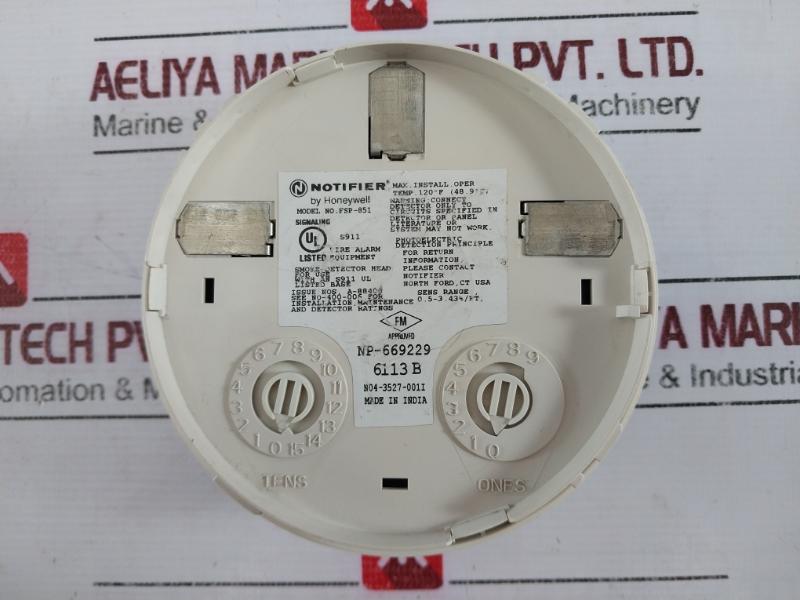 Notifier Fsp-851 Smoke Detector Fire Alarm Equipment Np-669229