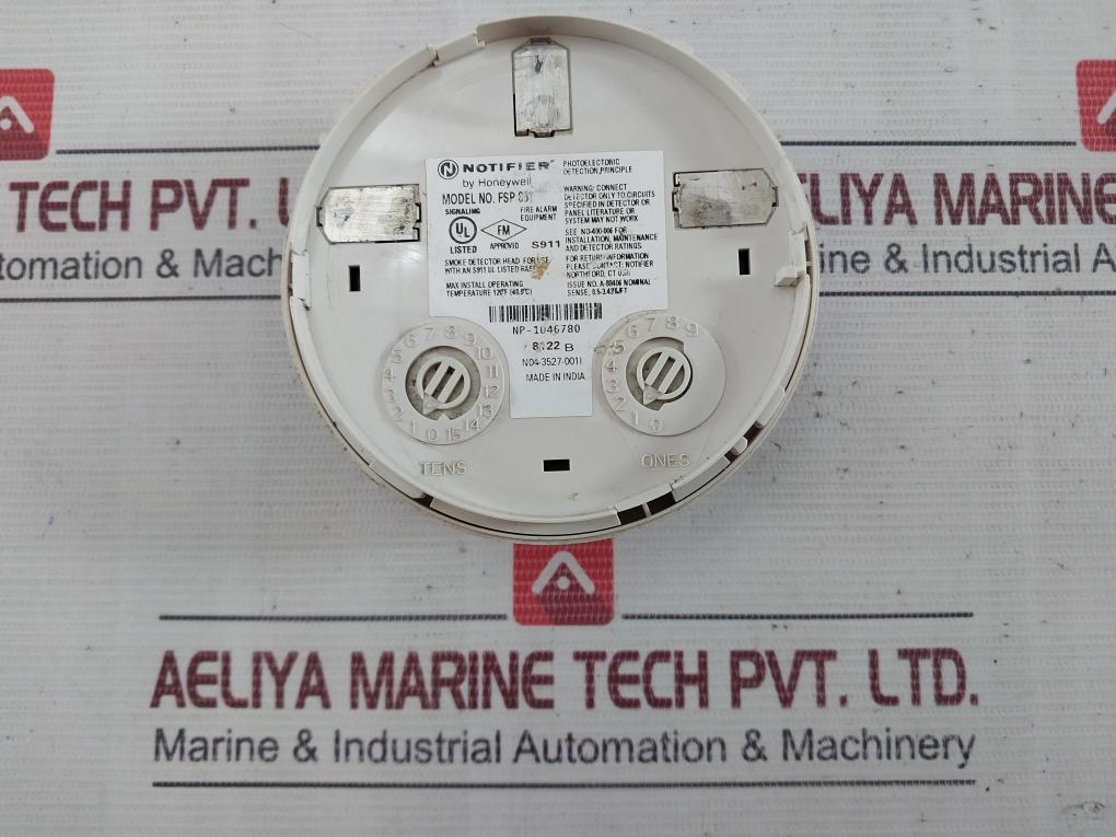 Notifier Fsp-851 Smoke Detector Head For Use With An S911