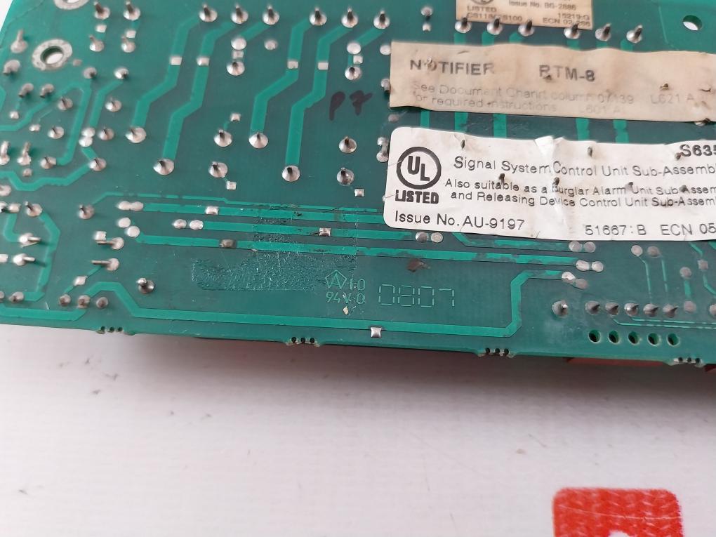 Notifier Rtm-8 8 Independent Spdt Relay Socket Rev C Bg-2886 Rtm-8pcc