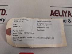 Nov-retsco 36011 Stem Bushing 458262