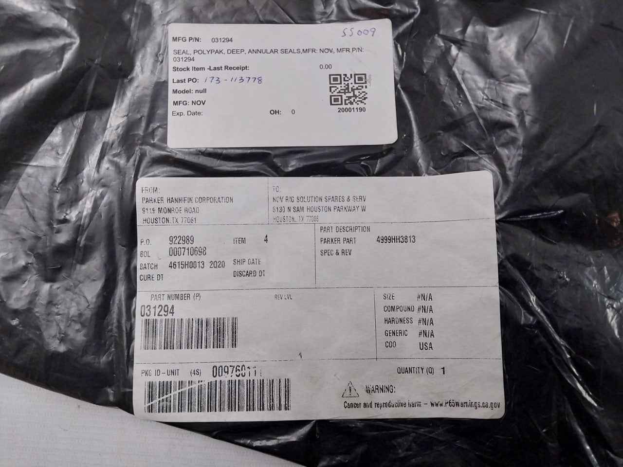 Nov 031294 Polypak Annular Deep Seal Ring 4999Hh3813