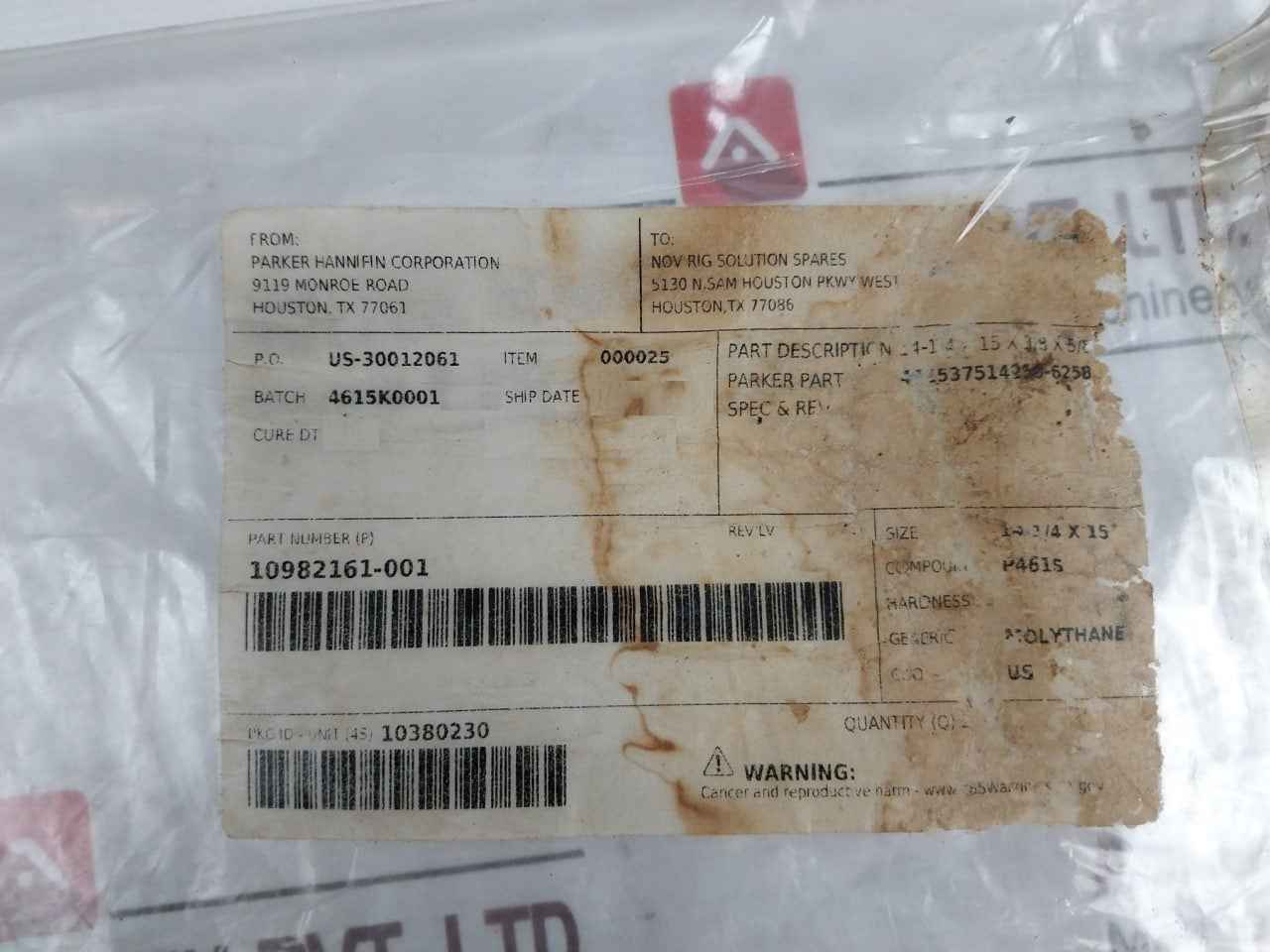 Nov 031418 Polypak Seal 14-1/4