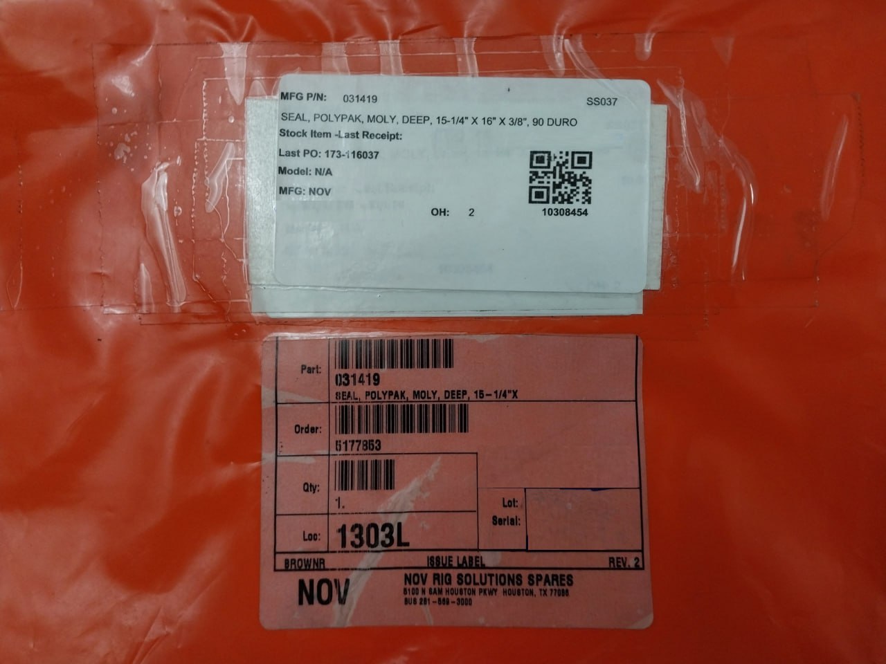 Nov 031419 Seal Polypak Moly Deep 15-1/4