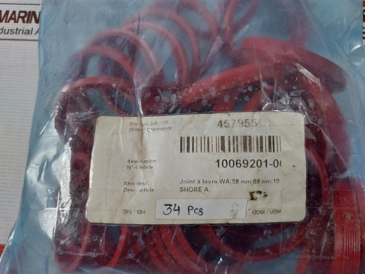 Nov 10069199-001 Flange Seal Assembly Kit 6360418, 80 Shore 5013214, 5013216