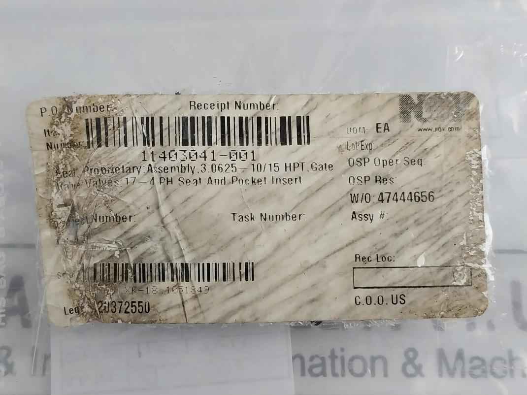 Nov 10291166-001 Seal And Pocket Insert 10298573-001 Xk-21 1009629