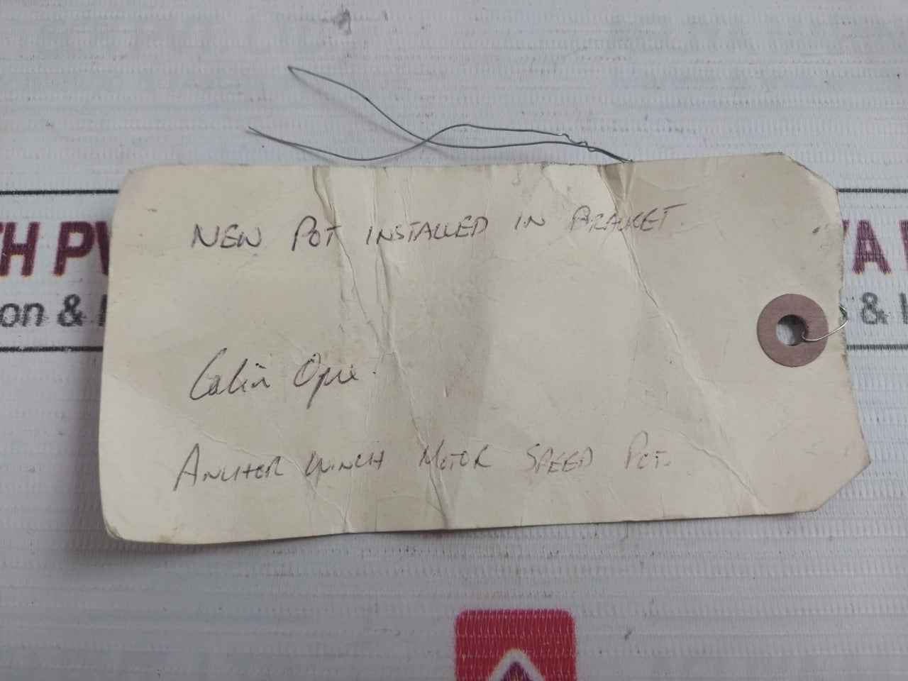 Nov 10504994-001 Potentiometer Kit Speed Control Anchor Winch Rhs1K0 0.158A