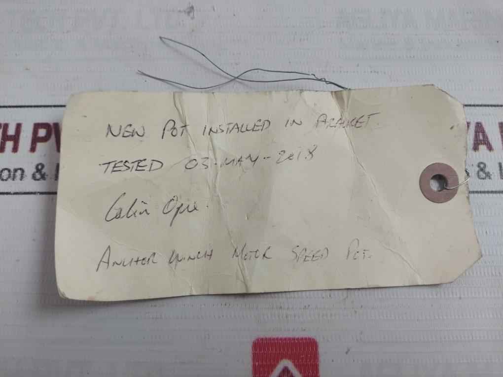 Nov 10504994-001 Potentiometer Kit Speed Control Anchor Winch Rhs1K0 0.158A