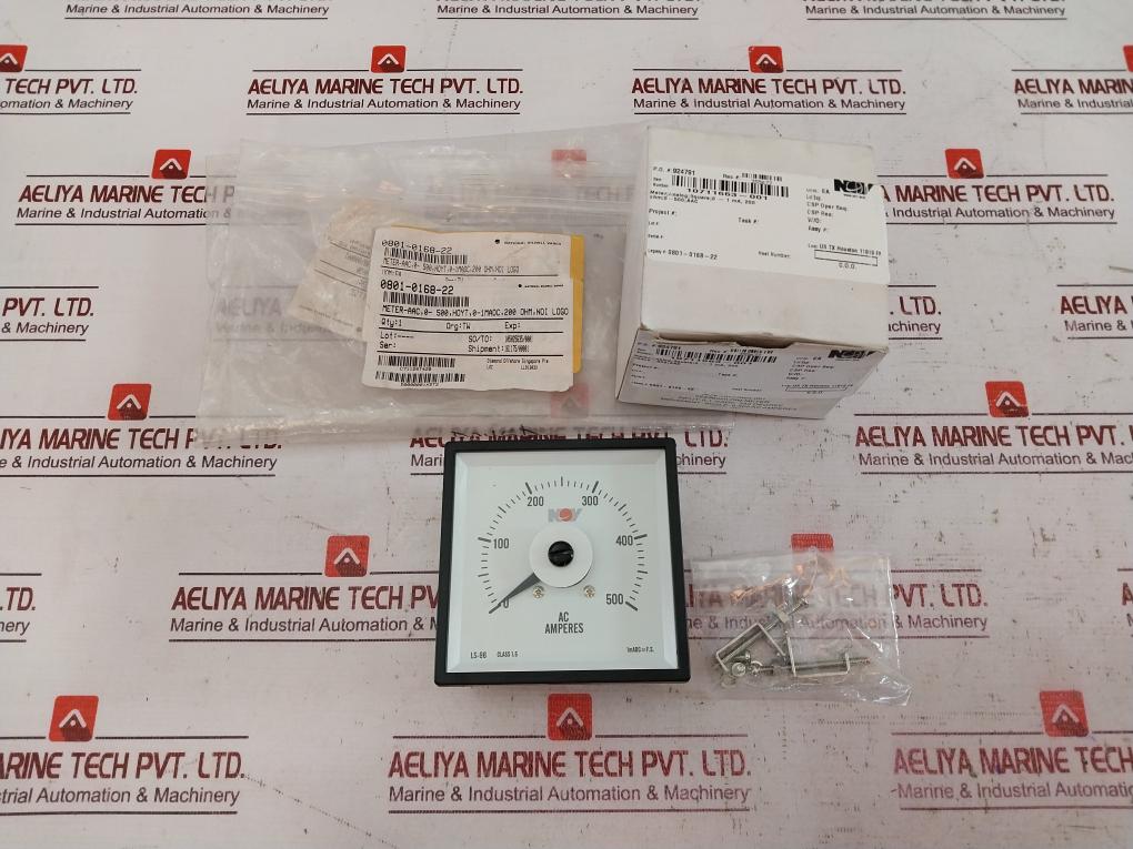 Nov 10711663-001 Analog Meter 96X96Mm 0-1Ma, 200 Ohm 0-500 Aac