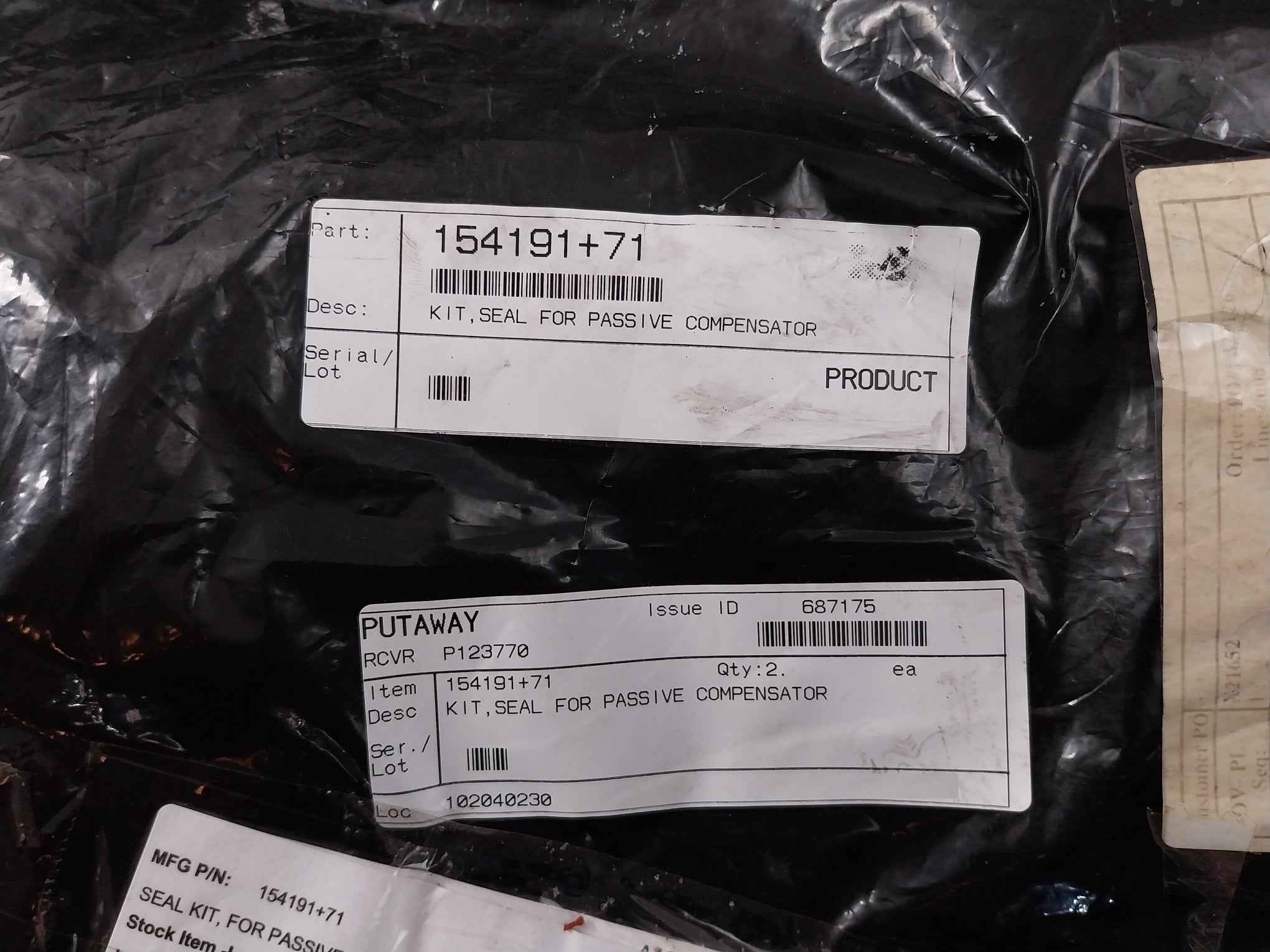 Nov 154191+71 Seal Kit For Passive Compensator Cmc-t6462, Ss039