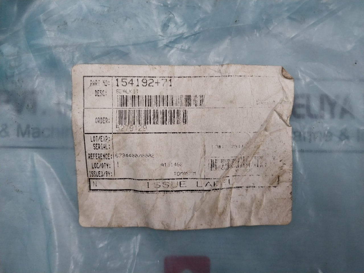 Nov 154192 Seal Kit For Crown Mounted Compensator