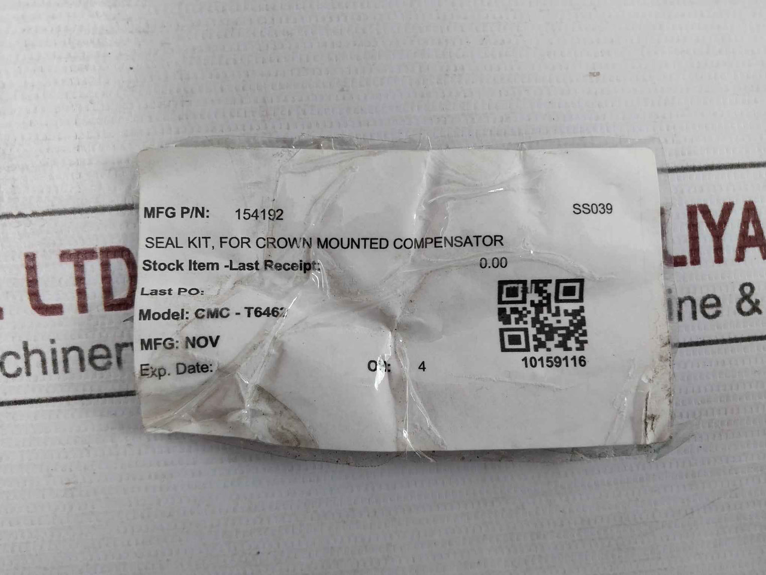 Nov 154192 Seal Kit For Crown Mounted Compensator Cmc-t6462