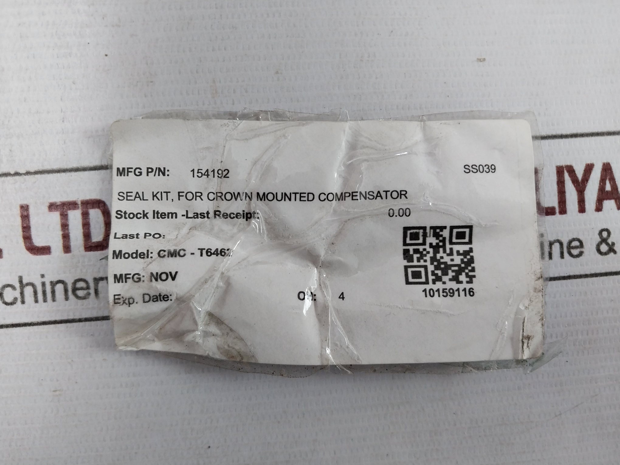Nov 154192 Seal Kit For Crown Mounted Compensator Cmc-t6462