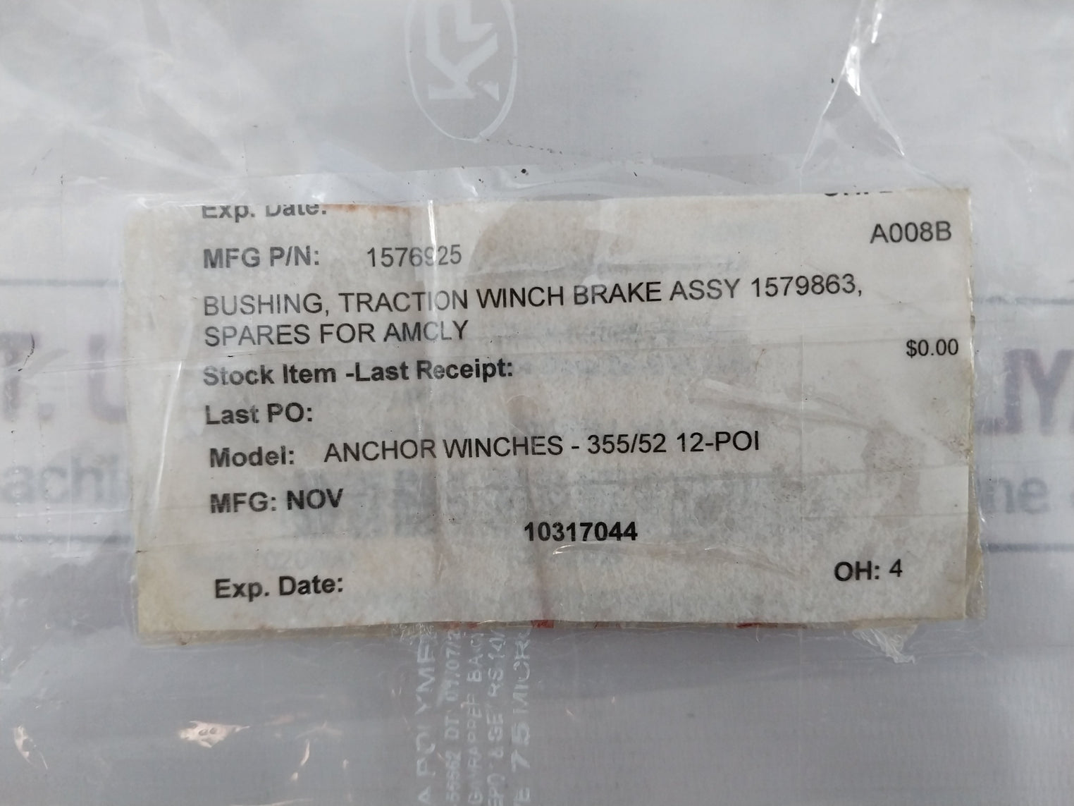 Nov 1576925 Traction Winch Brake Assembly Rev 0 Anchor Winches-355/52 12-poi