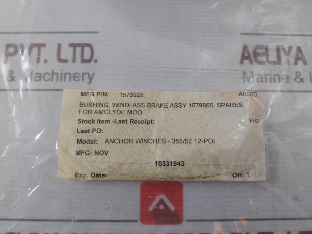 Nov 1576928 Pvc Reducing Bushing 355/52 12-poi 10331943