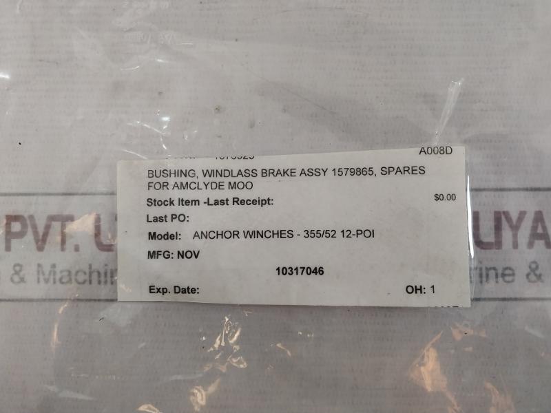 Nov 1576929 Anchor Winches-355/52 12-poi A008D Bushing–Windlass Brake Assembly