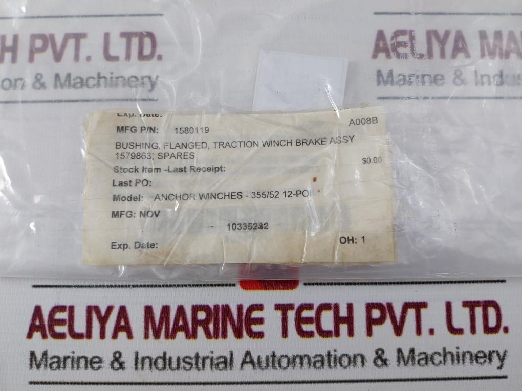 Nov 1580119 Flanged Bushing For Traction Winch Brake Rev.0 A008B