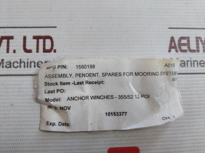 Nov 1580198 Hand‐Held Pendant Control Station 9 Meters 600V