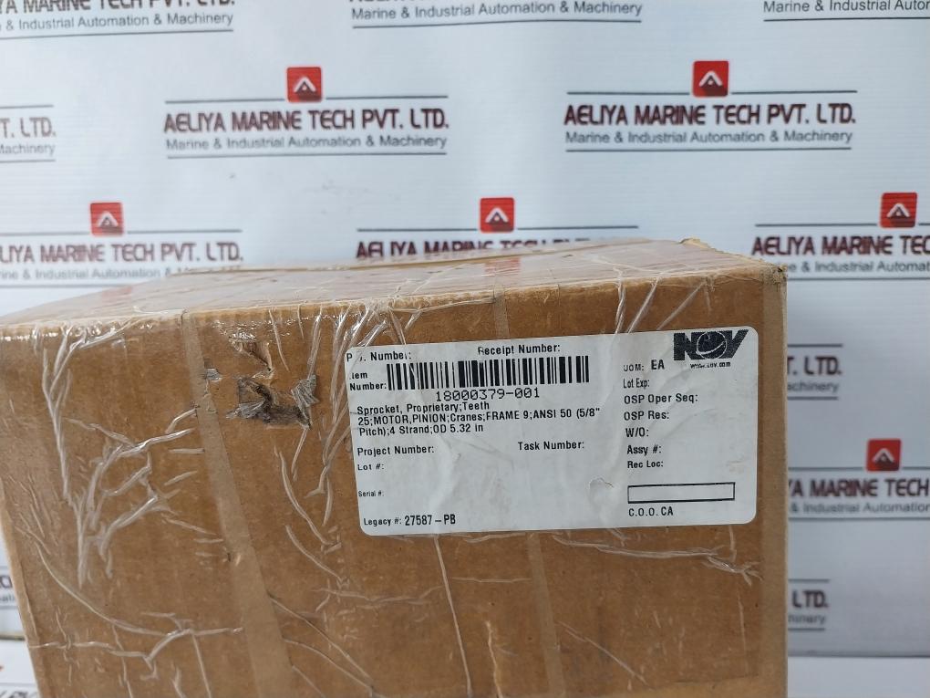 NOV 18000379-001 Sprocket Proprietary Teeth Motor