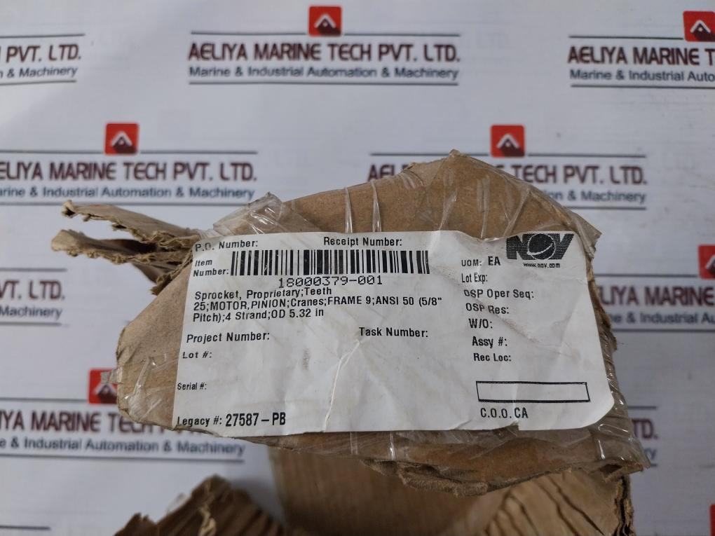 NOV 18000379-001 Sprocket Proprietary Teeth Motor