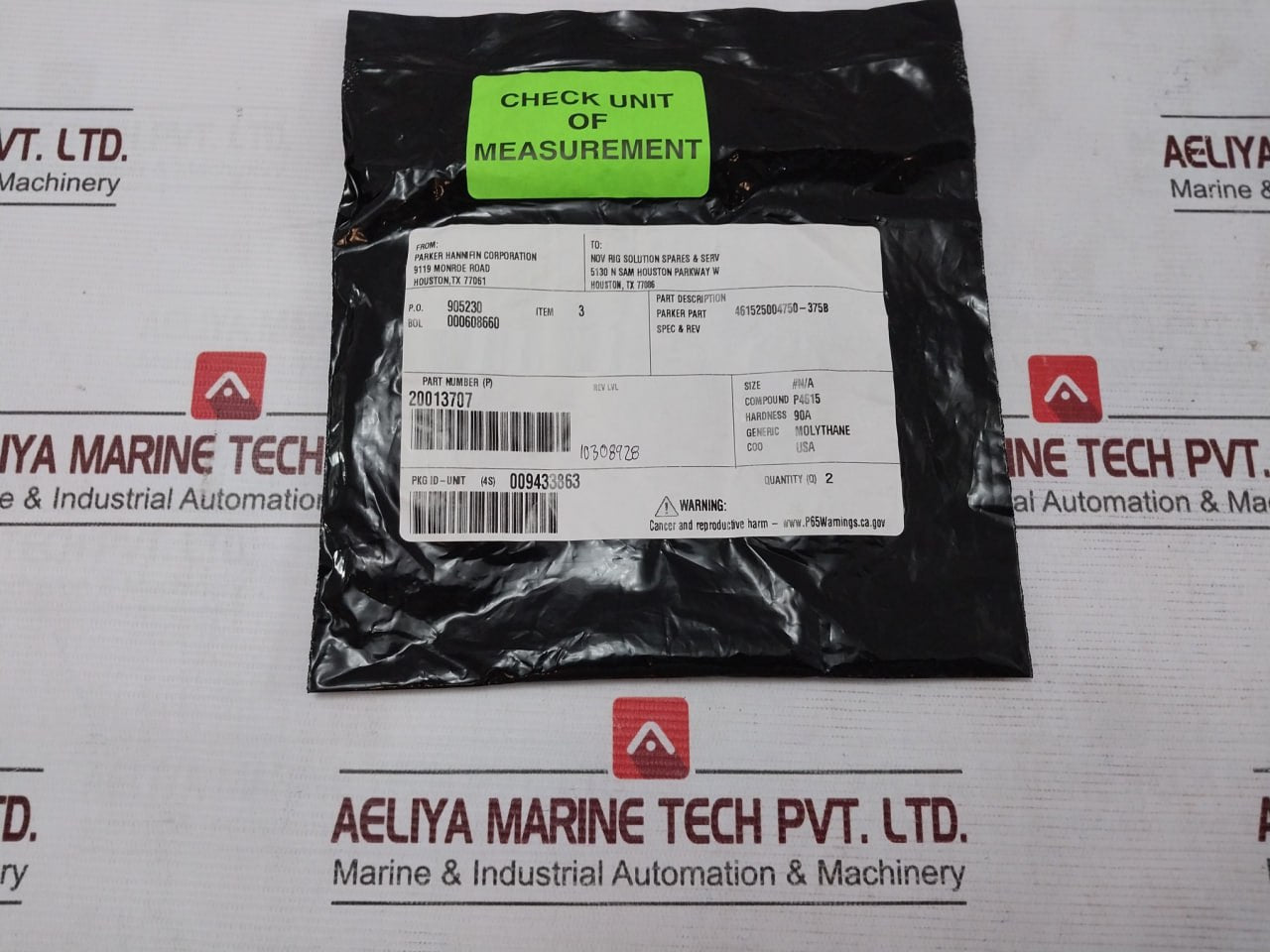 Nov 20013707 Seal Polypak 461525004750-375B 10308928 90A